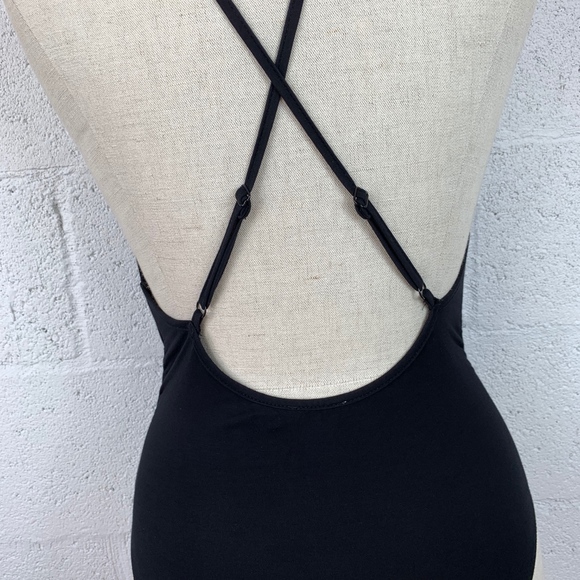 Kimchi Blue Sz S Black Body Suit, Deep V-Neck. - Picture 4 of 8